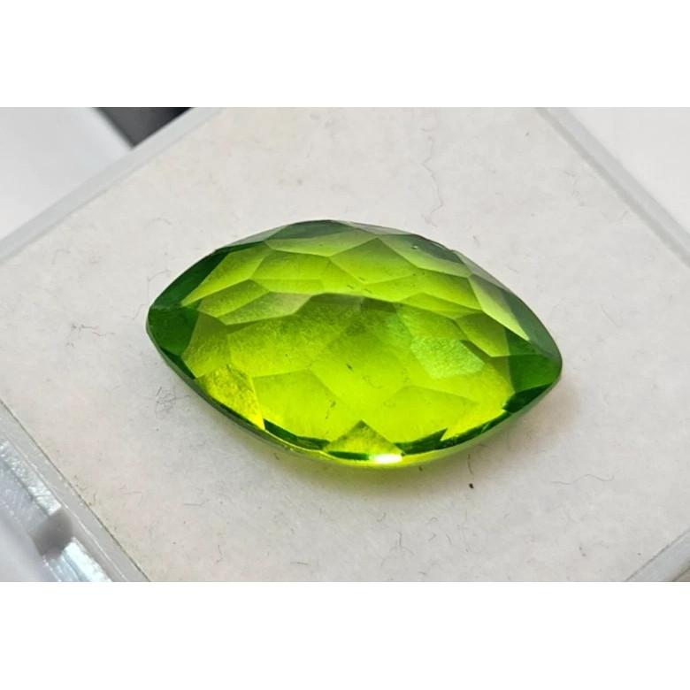Natural Green Peridot Marquise Cut 10+ Ct Stunning Certified Loose Gemstone