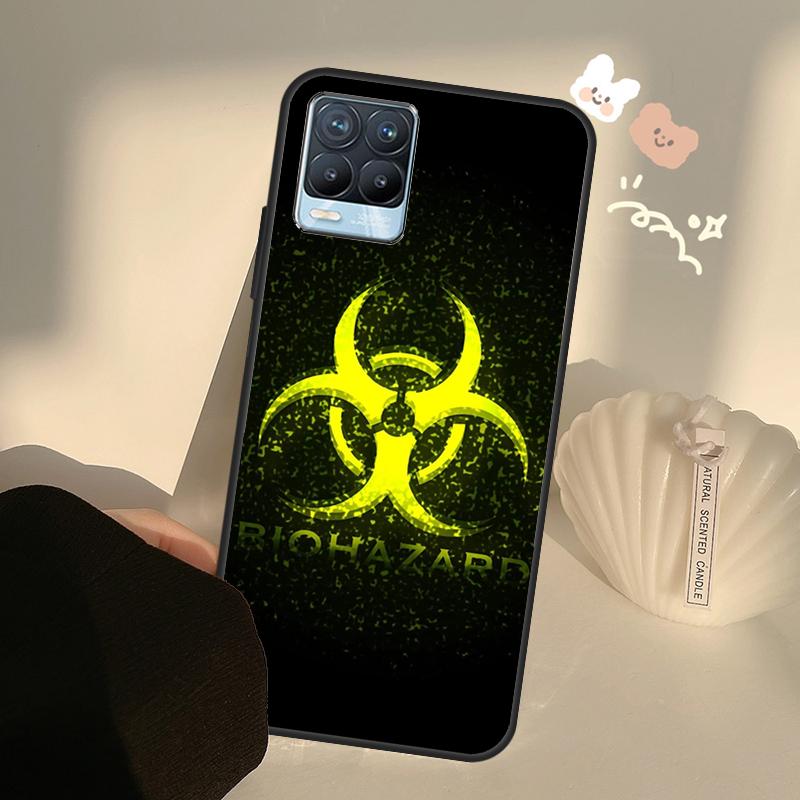 Чехол с символом биоопасности для Realme C71 C63 C61 C55 C51 C53 C25 C65 C67 C75 11 12 13 14 15 Pro Plus GT6 GT7 Pro