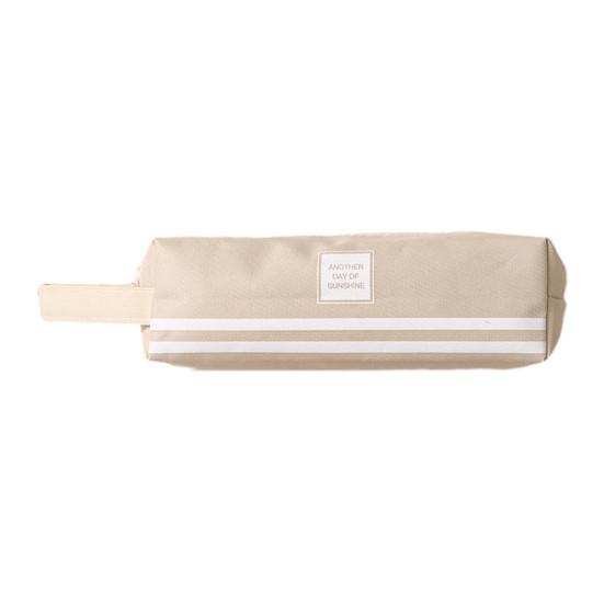 Portable Canvas Pencil Case with Handle Large Capacity Stationery Bag Student Pencil Organizer for Pens Markers Rulers Back-to-School Gifts