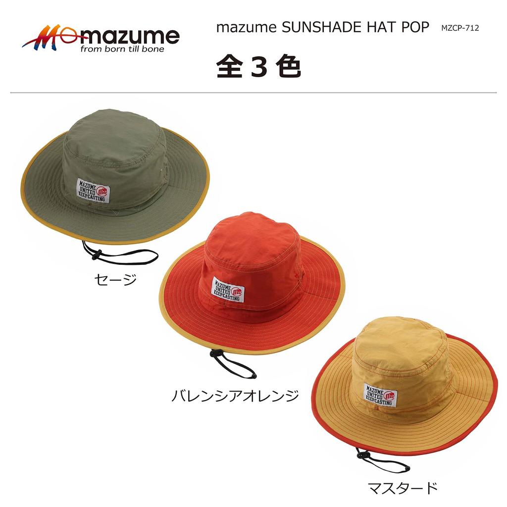Mazume SUNSHADE HAT POP MZCP-712-01 Sage Regular