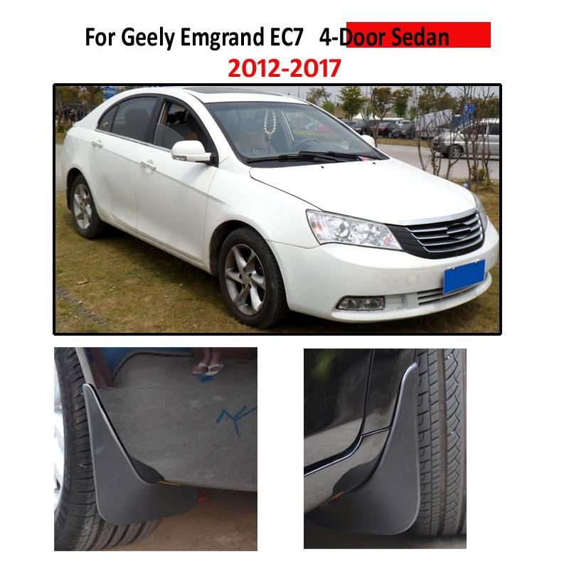 Набор автомобильных брызговиков для Geely Emgrand EC7 4-Dr Sedan 2012-2017, брызговики, брызговики, крыло, переднее и заднее