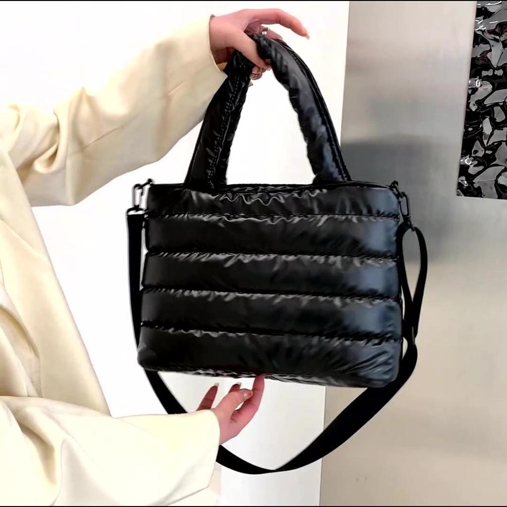 Зимняя пушистая космическая хлопковая сумка через плечо, новая хлопковая сумка на одно плечо, сумка через плечо с широким ремнем