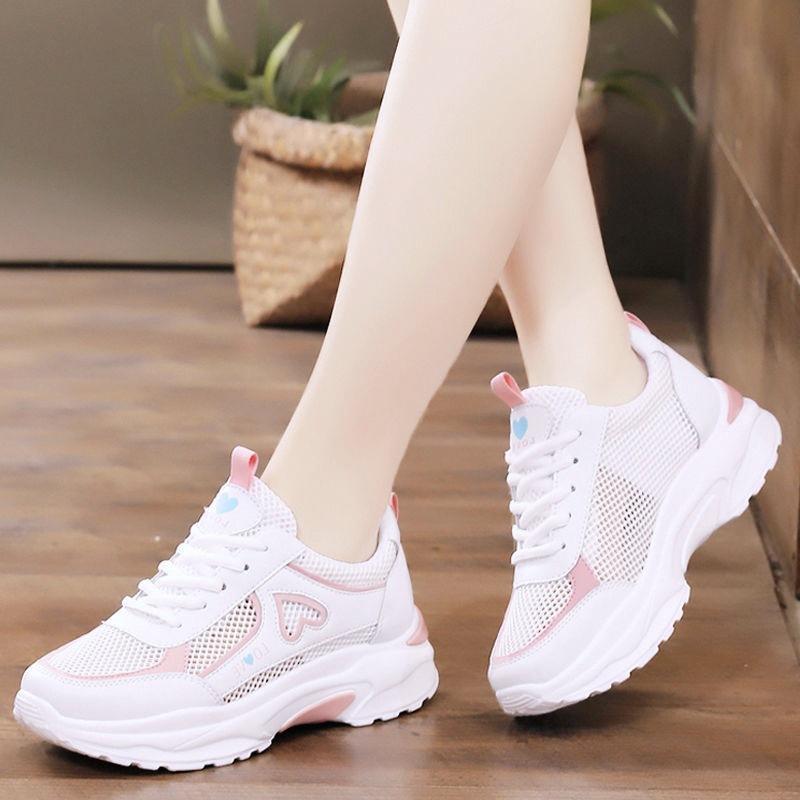Dad Shoes Girl 2025 Spring and Summer New Versatile Casual Platform Ins Trendy Thin Mesh Breathable Sports Shoes