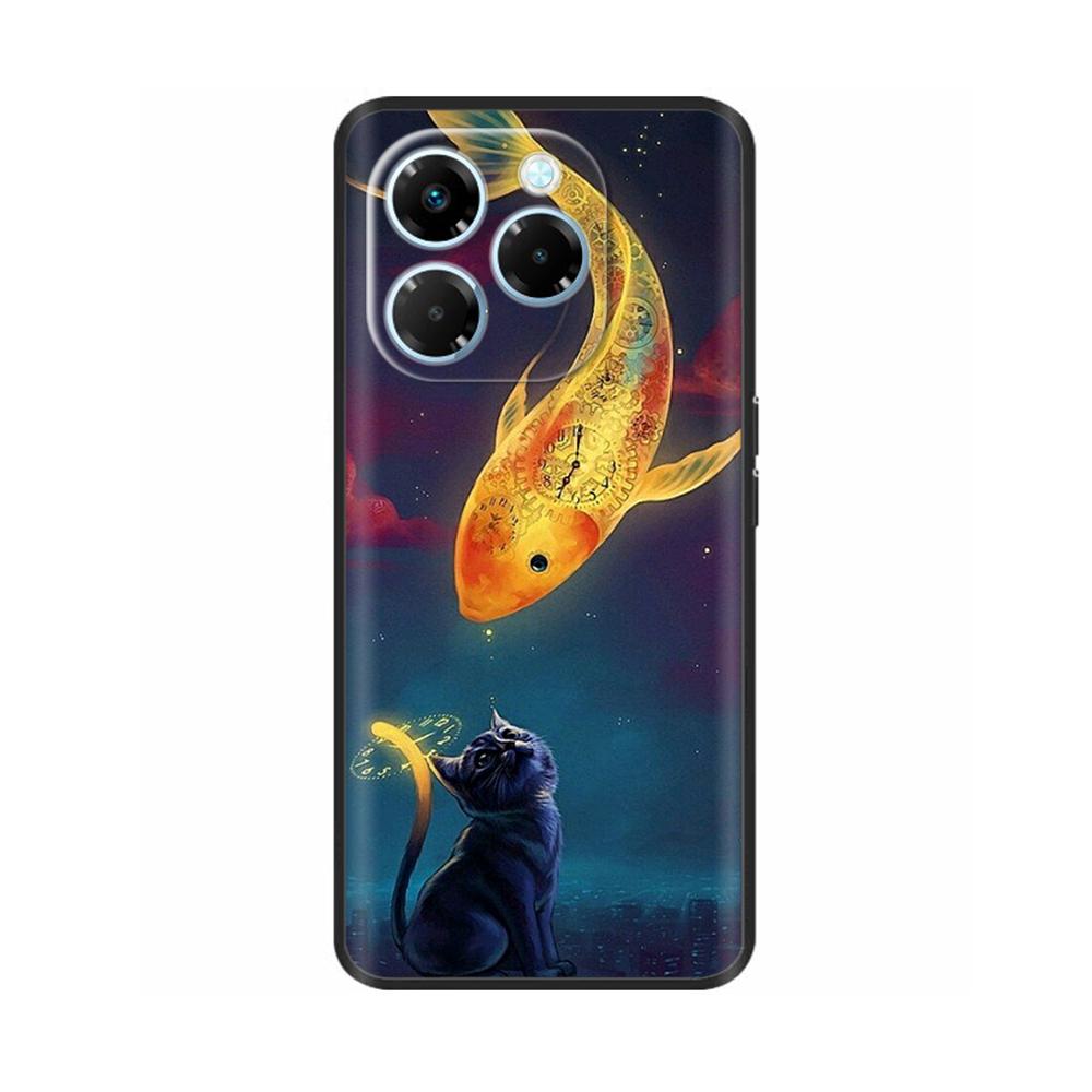Чехол из силикона Note 40X 5G для Infinix Note 40X 5G Чехол Милый Мультяшный Расписной Чехол для Infinix Note40X 5G X6838 Оболочка Телефона Funda