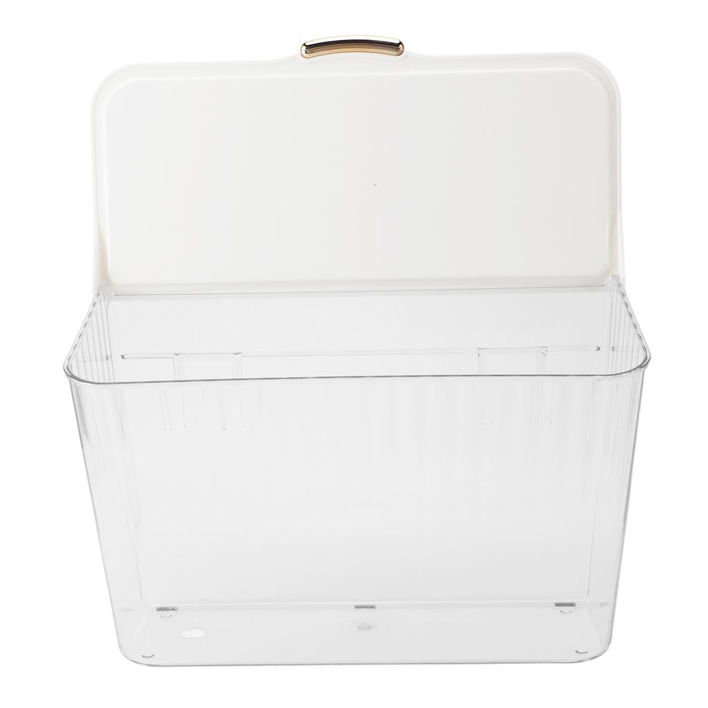 4L Wall Mounted Laundry Basket Dustproof Multifunction Wall Hanging Dirty Clothes Basket with Lid