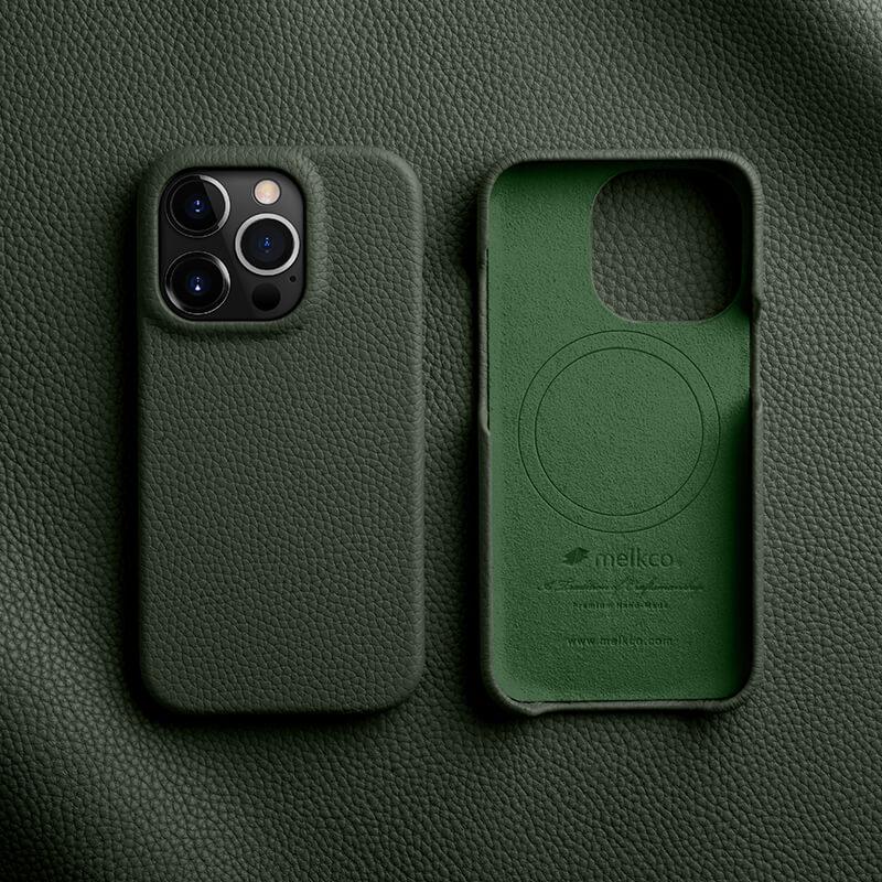 Melkco Magnetic Genuine Leather Case for iPhone 16 Pro Max 15 Plus 14 13 Premium Business Lens Protective Cowhide Skin Cover