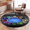 Among Us Pattern Round Rug, Indoor/Outdoor Mat, for Picnic, Gameroom, Bedroom, Office, Living Room, Home Decor Carpet, Birthday Gift