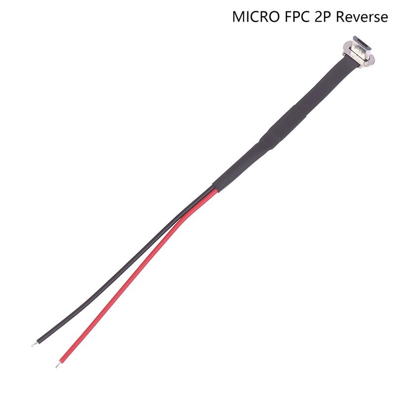 Разъем Type-C Micro USB 'папа' с FPC 2-контактным 3-контактным; Плоский удлинительный провод для быстрой зарядки с резистором R1 для мобильных телефонов