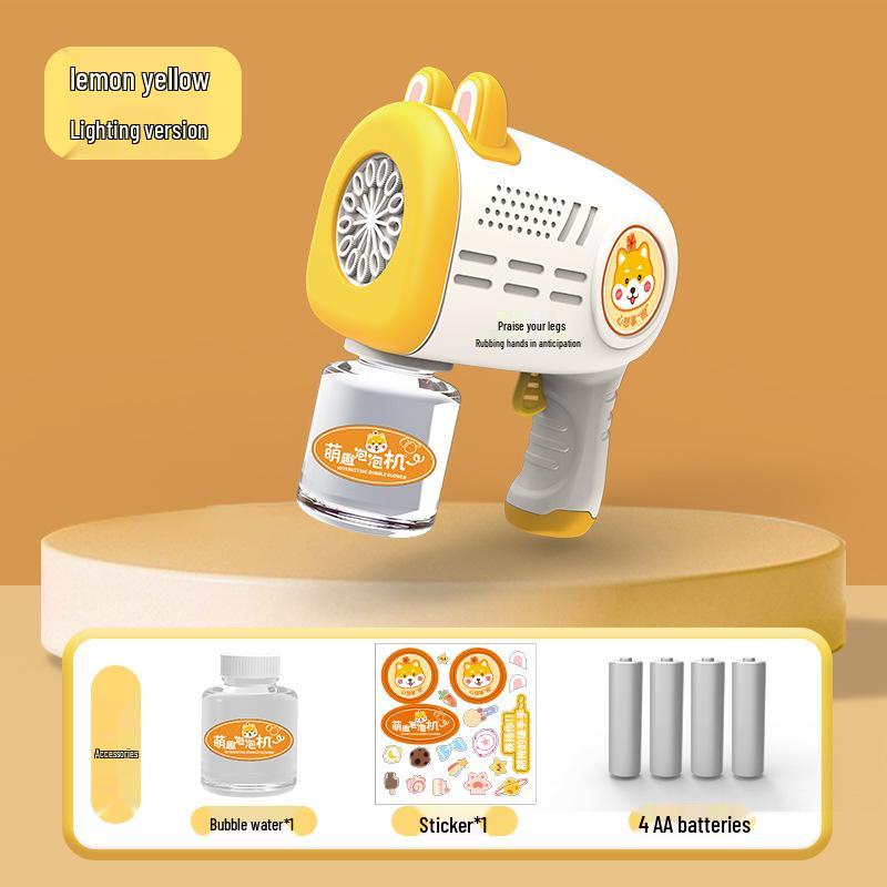 Unicorn Electric Bubble Maker: Kids' Automatic Light-Up Bubble Gun Gift