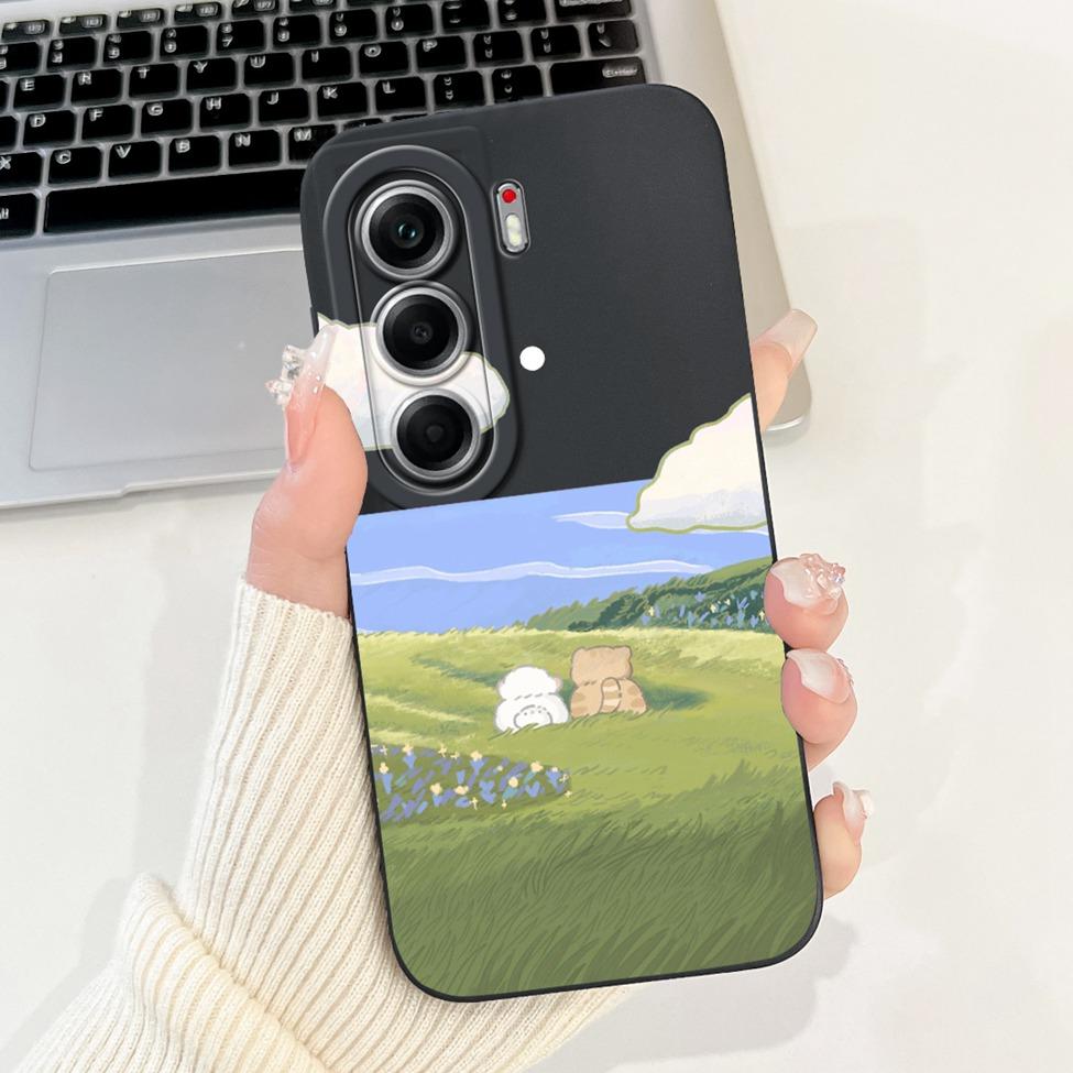 Для Tecno Camon 40 Pro 5G Чехол CM7 Милый Кот Панда Модные Цветы Любовь Задняя Крышка Для Camon 40 Pro 5G Tecno Чехол для Телефона Силиконовый