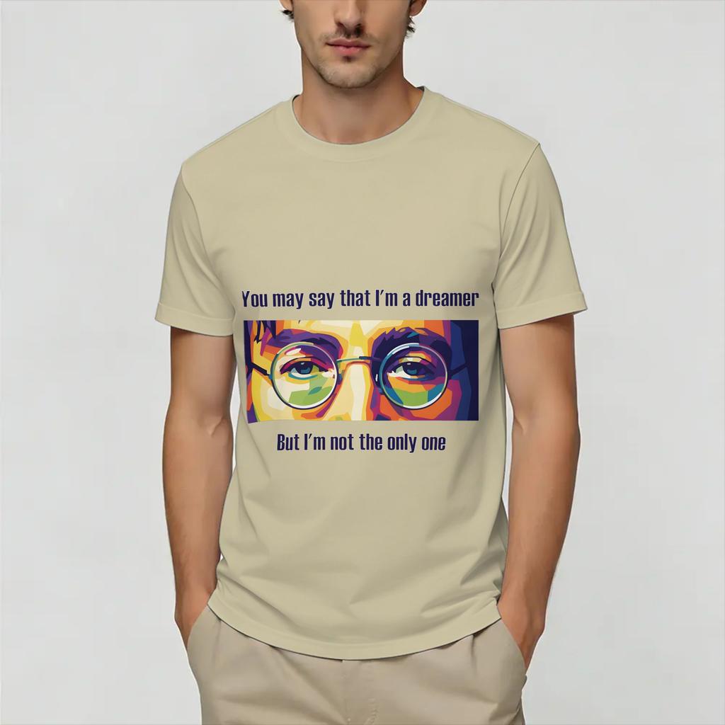 War is Over TShirts Unisex John Lennon Hipster Pure Cotton Tee Shirt Crew Neck Short Sleeve T Shirt Printed Tops