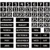 50 упаковок, магнитный календарь на холодильник, магнитные дни недели и месяцы, магнитный календарь, индикаторы дат для офиса, магнитный Кале