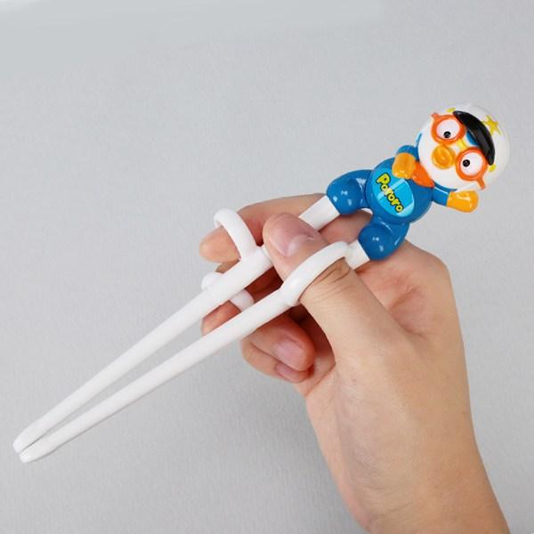 Edison Police and Firefighter Pororo Correction Chopsticks Level 1 for Right Hand, Police + Police + Firefighter, 3 Pieces