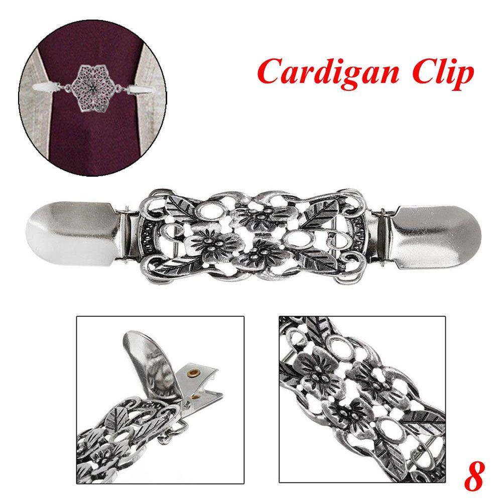 Шарм Подарок Новый Воротник Рубашки Зимний Свитер Блузка Зажим для Шали Брошь Зажим-Утка Застежки Зажим для Кардигана