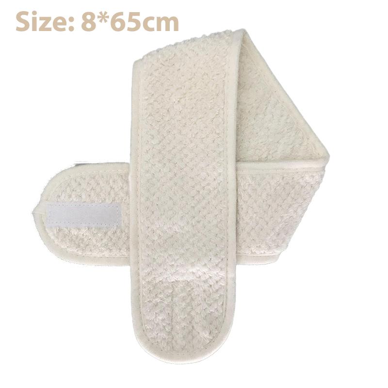 Регулируемая повязка на голову для макияжа, мягкая повязка для мытья лица, банное спа-повязка для лица