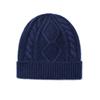 Winter Hat Warm Knitted Thick Cap for Women Sheep Wool Twist Hat Cashmere Handle Jacquard Hat