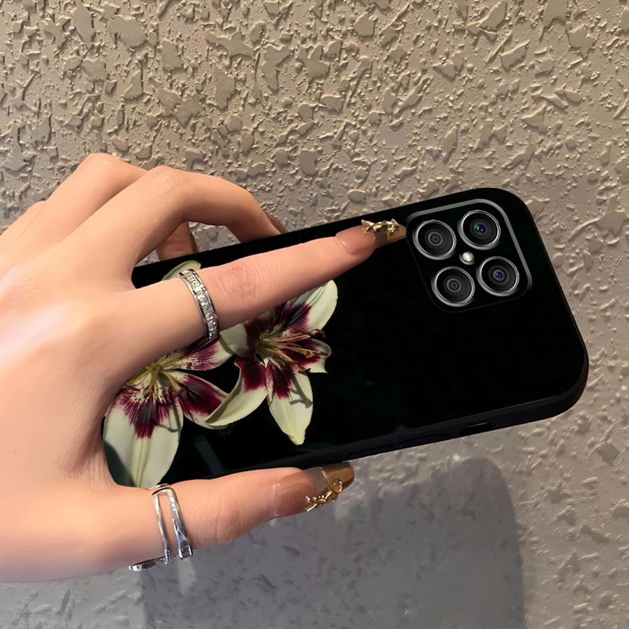 Чехол для Honor 90 X7 X9a 8X 200 400 Lite X8 Magic5Lite X6 X5b 70 Funda Чехол для телефона Печать с изображением цветка лилии и орхидеи