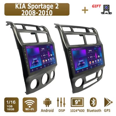 Android Car Radio для KIA Sportage 2 2008-2010 Мультимедийный проигрыватель Головное устройство Стерео GPS Навигация BT WIFI 1+16 ГБ