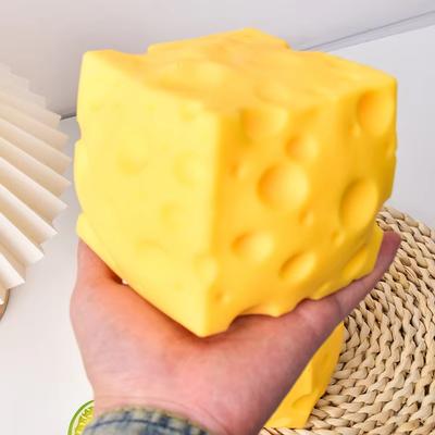 Квадратные 10 см Сырные Сквиши Игрушки Медленно Поднимающиеся Нажимаемые Снимающие Стресс Сенсорные Игрушки Сырные Стресс-Шарики Фиджет Игрушка Для Детей Взрослых Подарок На День Рождения Ребенка