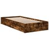 VidaXL Bed Frames and Drawers Smoked Oak 90x190 Cm Engineered Wood, Bed, Storage Bed, Single Bed Frame, Bed 3280710