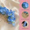 Bohemian Simulation Flower Hair Fork Cloth Side Clip Headdress Chinese Style Hairpin  Daily Wear