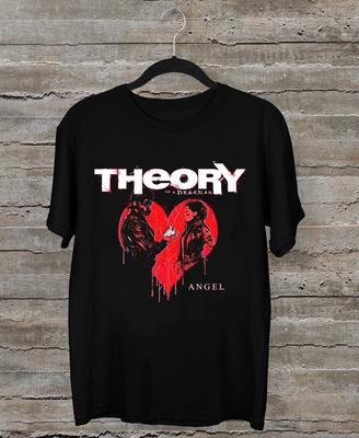 НОВИНКА Angel — Футболка с коротким рукавом группы Theory of a Deadman, черная, все размеры