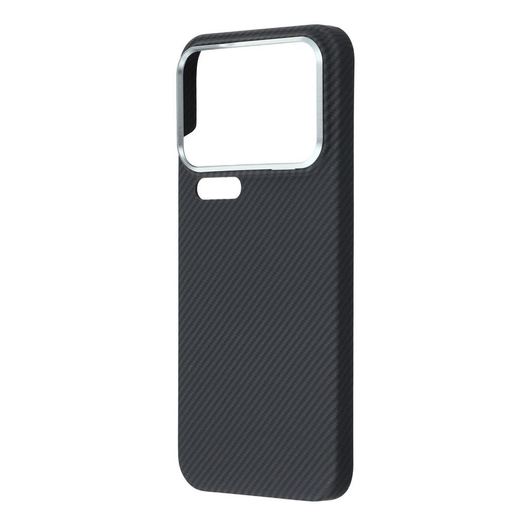 Магнитный чехол для Xiaomi 17 Pro Max из арамидного волокна 600D с тонкой текстурой, металлическая рамка для объектива.