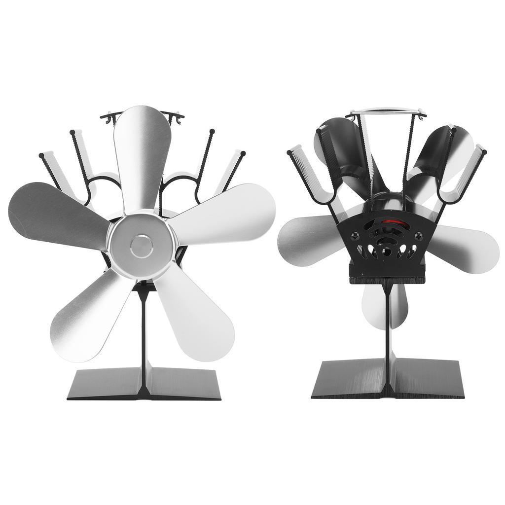 Вентилятор для дровяной печи с 5 лопастями, вентилятор для камина, вентилятор для дровяной печи, работающий на пеллетах