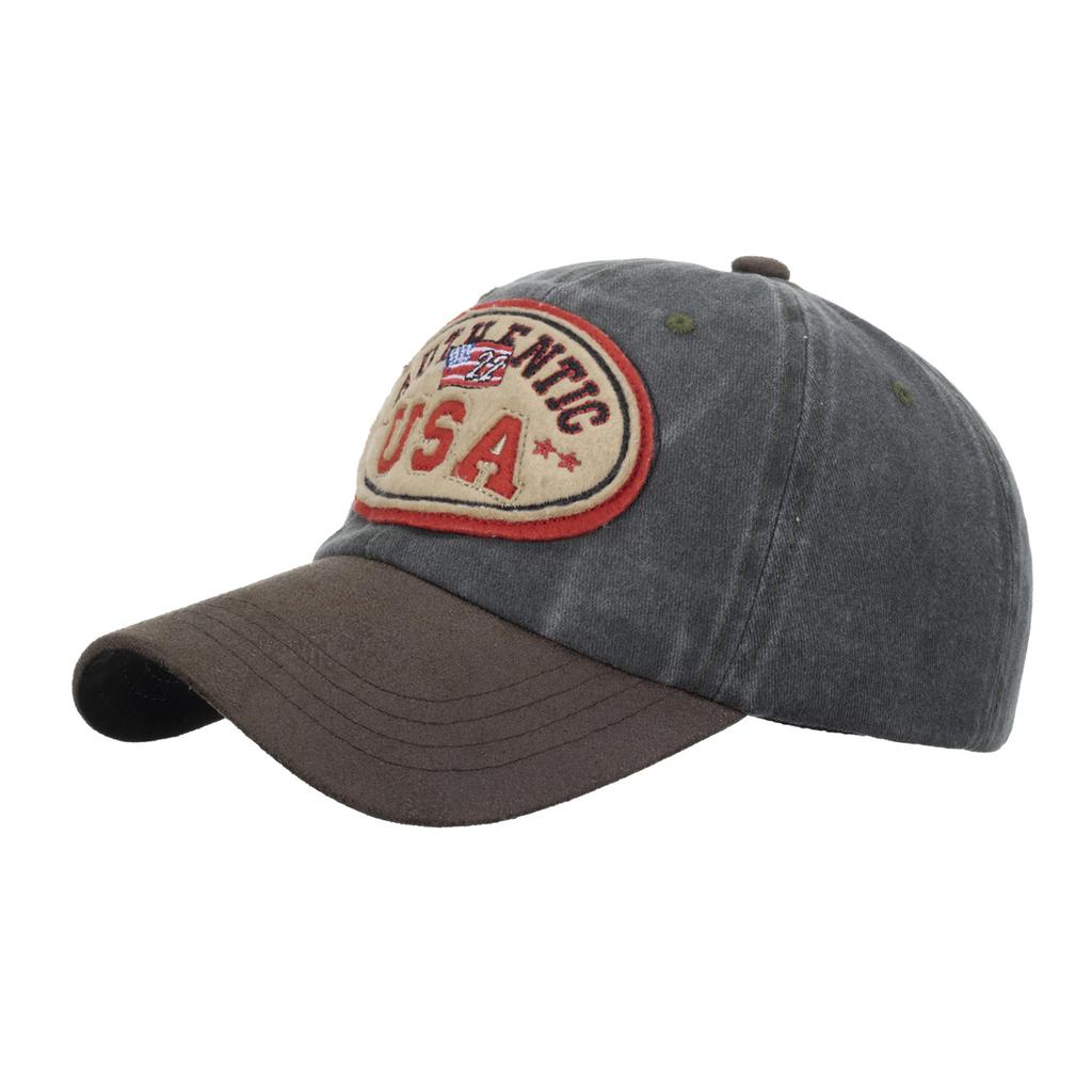 Стиранный хлопок, новая бейсболка с вышивкой из США, контрастного цвета, старая стиранная кепка для улицы