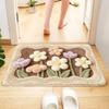 Imitation cashmere bathroom floor mat toilet toilet toilet door absorbent foot mat household quick-drying carpet