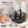 Piececool 3D Queen Sailing Pirate Metallic Nano 3D Metal Made of Assembly No Glue 5 Star Difficulty For Intermediate Collection Figurine Puzzle,