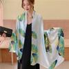 Fashion Printing Silk Scarf Luxury Spring Autumn Bandanna Foulard Muffler Travel Sun Protection Scarves Wrap for Mom Shawl