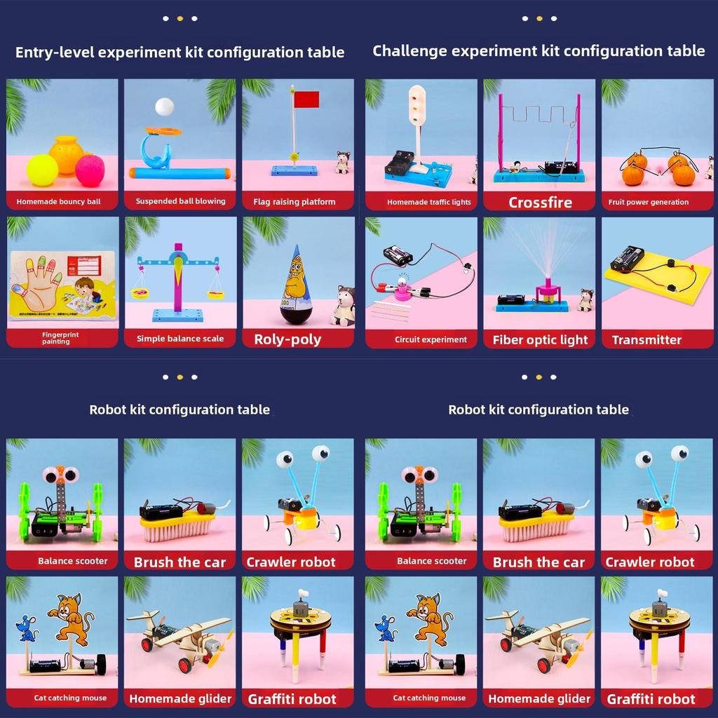 Educational Science Craft Kit For Children With Diy Physical Experiments And Brain Development Activities