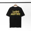 GALLERY tide brand DEPT classic alphabet slogan LOGO gradual change printed short-sleeved T-shirt men and women Qixi Festival couple