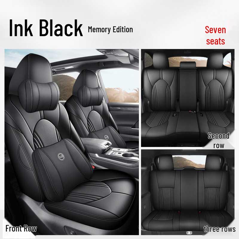 Toyota Highlander Car Seat Cushion Set: 5-Seater and 7-Seater All-Season Full Coverage Interior Accessories