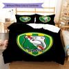 ADO Den Haag Pattern Bedding,Quilt Set Quilt Cover Pillowcase Home Birthday Gift(1 * duvet cover + 2 * pillowcase, without core)