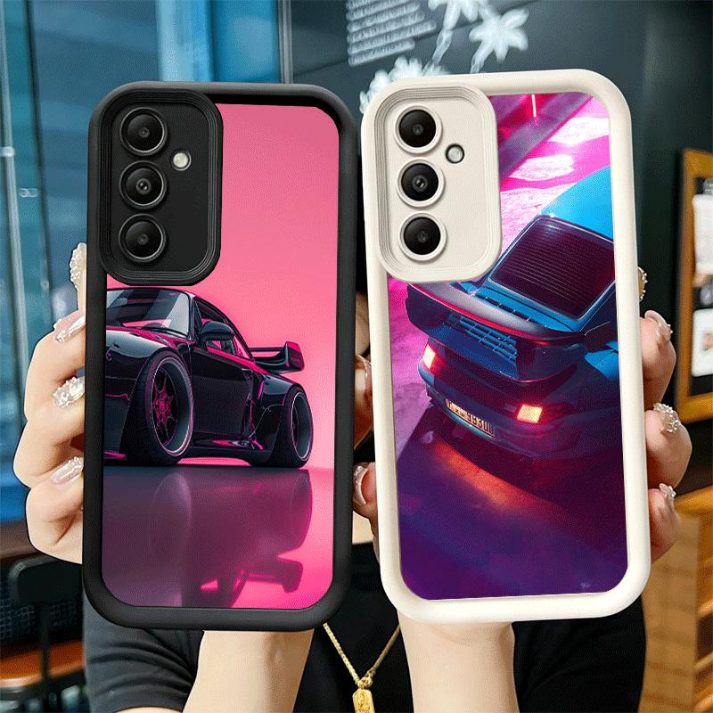 Phone Case for Samsung Galaxy A17 A16 A15 A14 A13 Sports Car RWB Cool A56 A36 A26 A55 A35 A25 A54 A34 A24 A53 A33 A23 A07 A06