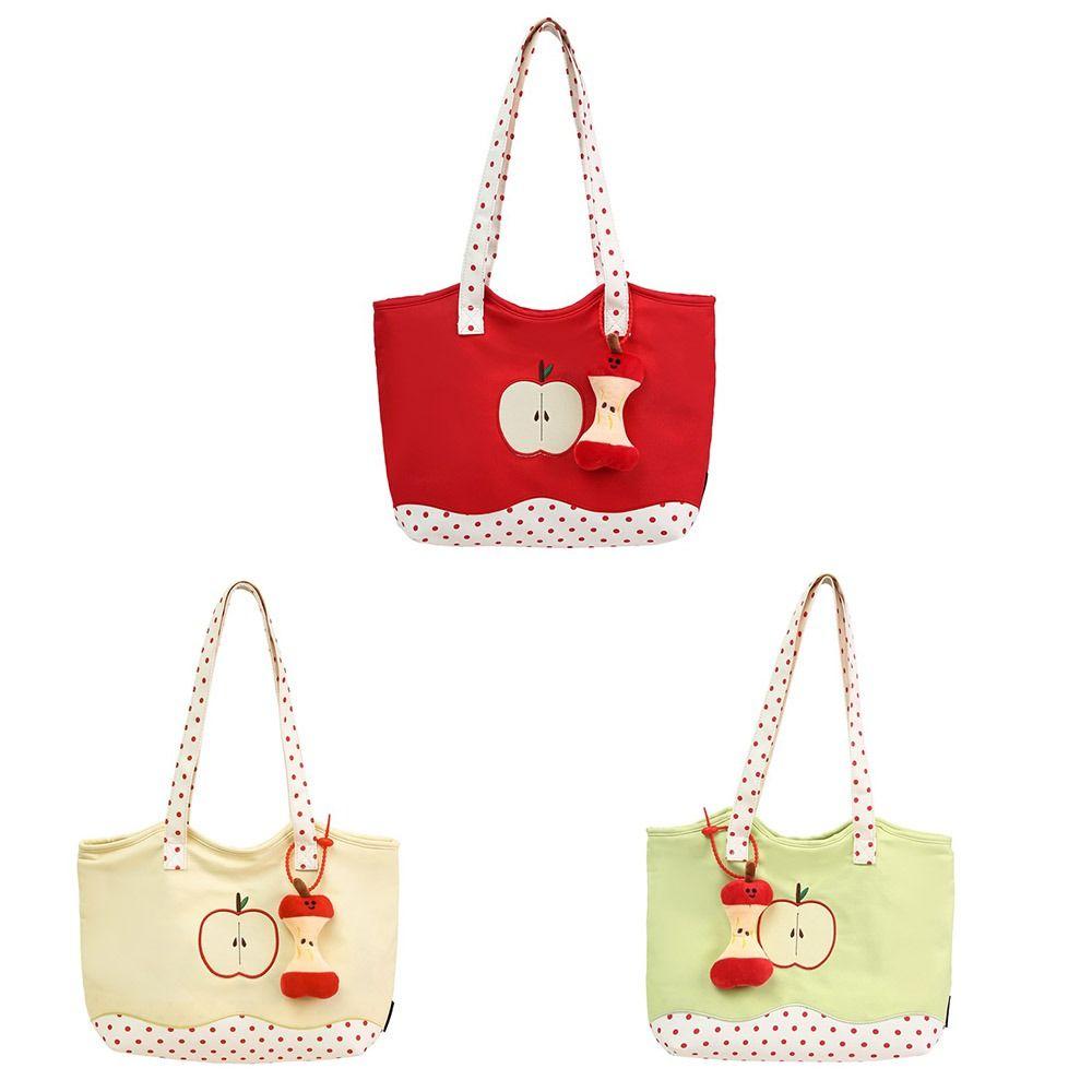Message Bag Fruits Shoulder Bag Solid Color Nylon Tote Bag Fashion Funny Handbag  Travel
