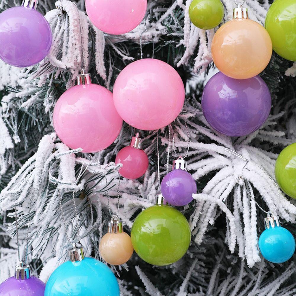 15/20 шт. Пластиковый рождественский шар Водонепроницаемый Подвесной шар-безделушка Рождественская елка Подвесное украшение Свадьба