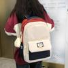 Contrast Color Large Capacity Schoolbag Female Junior High School Student Backpack Student Backpack