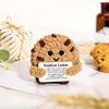 Mini Positive Cookie Crochet Doll Emotional Support Handmade Knitting Cartoon Cookie Plushie Desktop Decoration Ornament