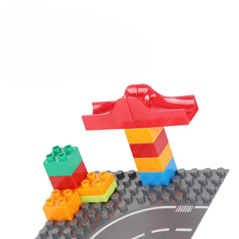 Нижняя пластина дорожного строительного блока Детская развивающая большая нижняя пластина из ДСП Аксессуары для игрушечного строительного блока Нижняя пластина