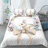 Cartoon Cute Dog/Rabbit Bedding Set Nordic King Single Twin 90/135/150 Bed Cover 240×220 Duvet Cover For Girl Boy Kid Teens Gift