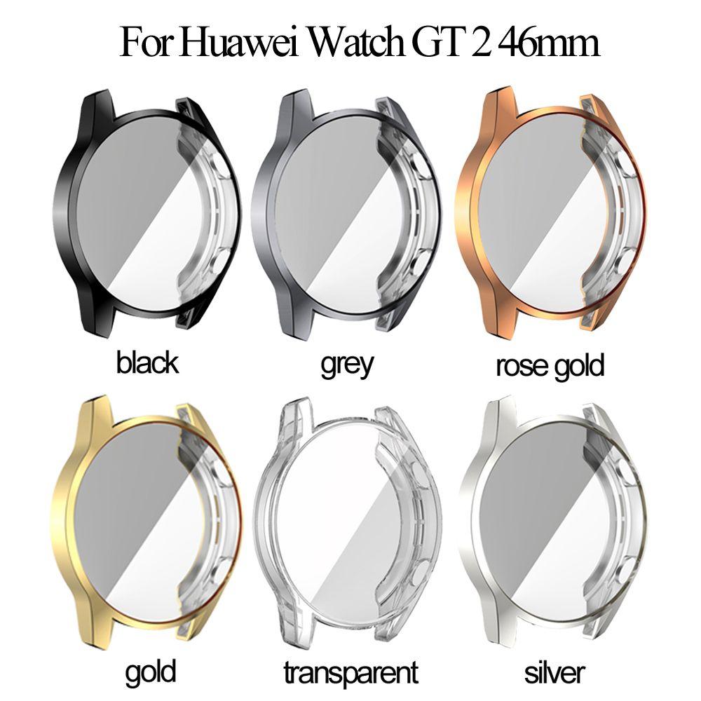 Soft Wristbands Smart Watch Full Screen Protector Plating TPU Case Watch Cover Protective Shell