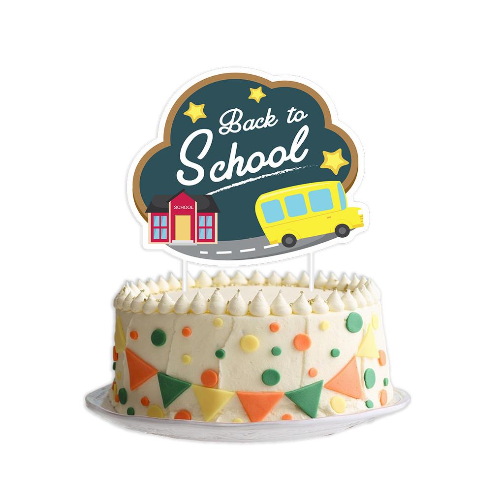 Школьный сезон украшение для вечеринки вставка для торта мультяшная школьный класс классная доска топпер для торта на заказ