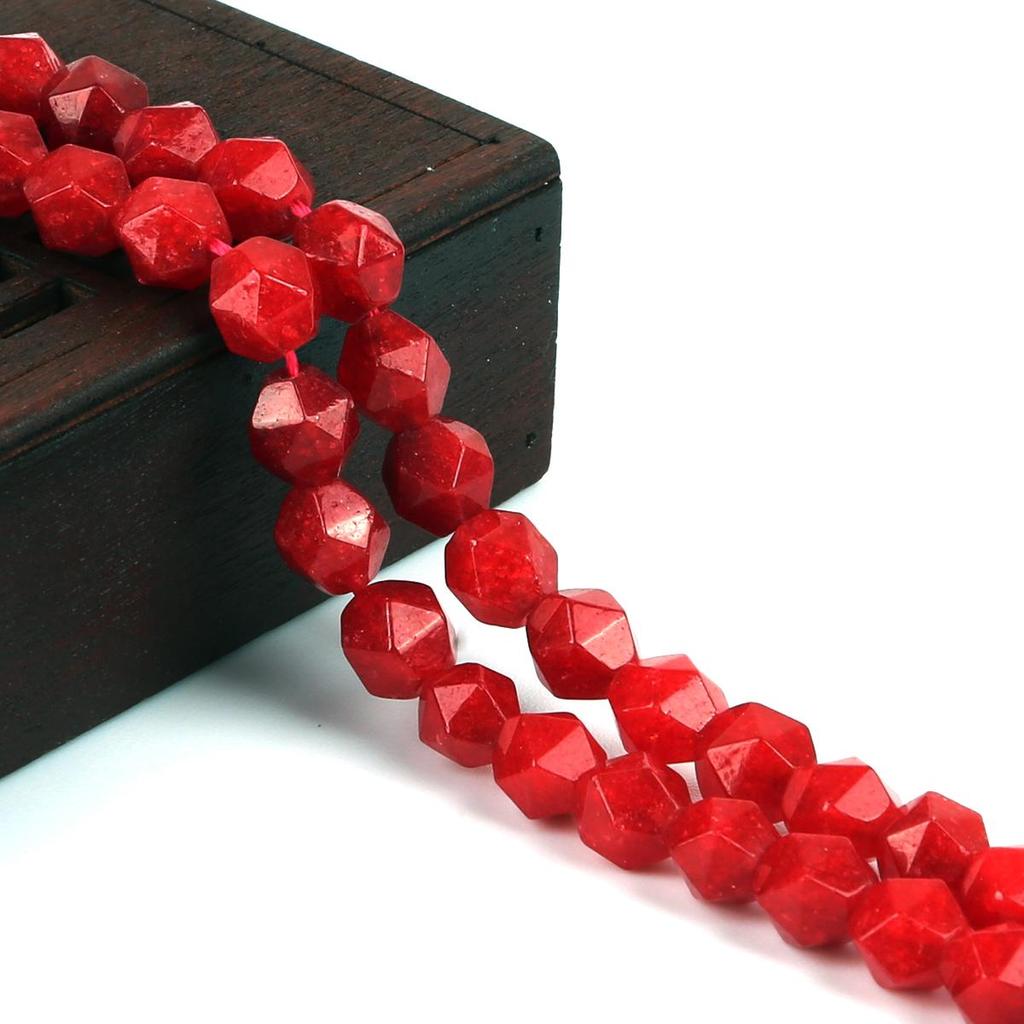 Граненый натуральный камень, острые 8 мм, свободные бусины, ожерелье, браслет, аксессуар для изготовления ювелирных изделий