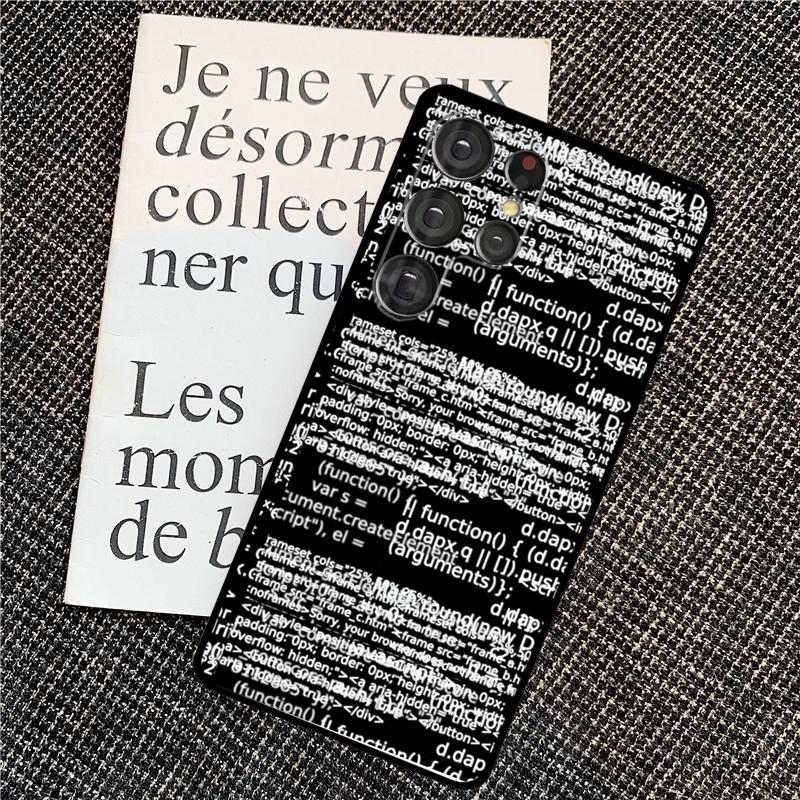 Programming Languages Case For Samsung Galaxy S25 Ultra S20 S21 S22 S23 S24 Ultra S9 S10 Plus S24 FE Back Cover