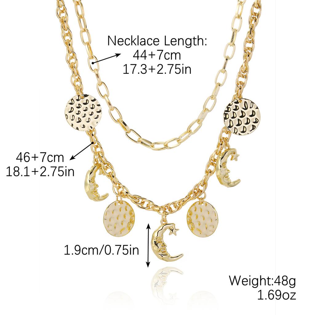 Necklace for Women Jewelry Necklaces Premium Feeling Exaggerated Eyes Alloy Pendant Multi-Layer Necklace Beautiful Elegant Necklace for Her