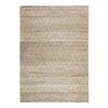 Living Room Rug Braided In Jute with Raised Diamond Patterns Natural 120x170