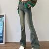 Flare Jeans Women Skinny High Waist Aesthetic Y2k Clothes Denim Trousers Vintage Washed Retro Mopping Korean Fashion Street New